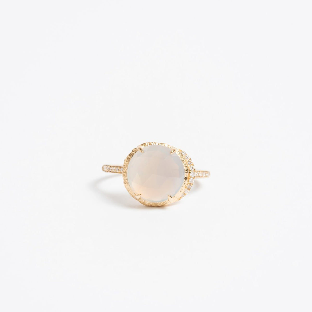 Chalcedony Pave Ring – The Class